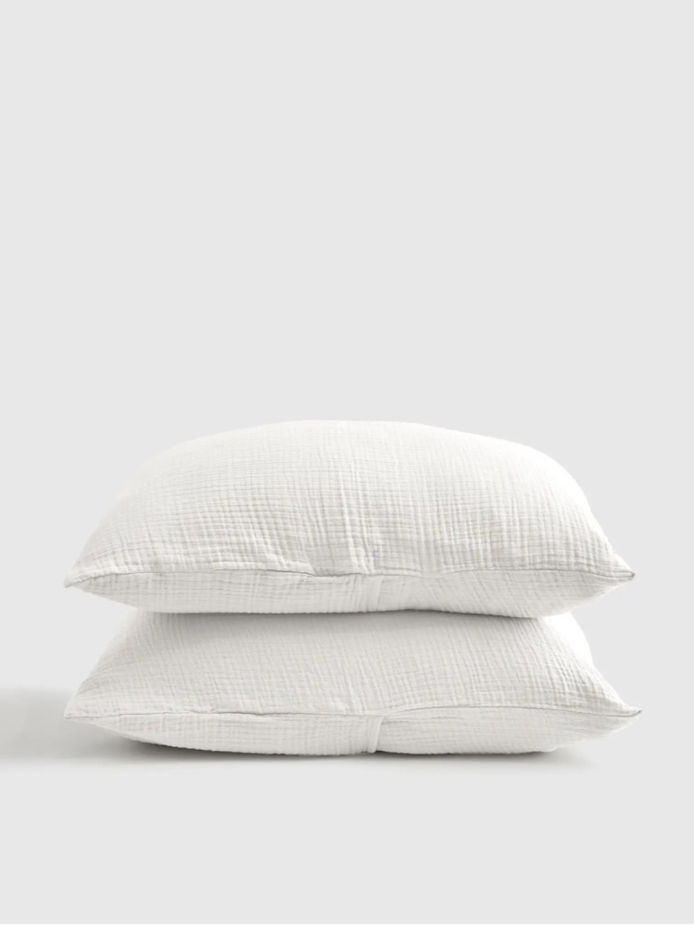 QUINCE Organic Airy Gauze Sham Set King White 7618